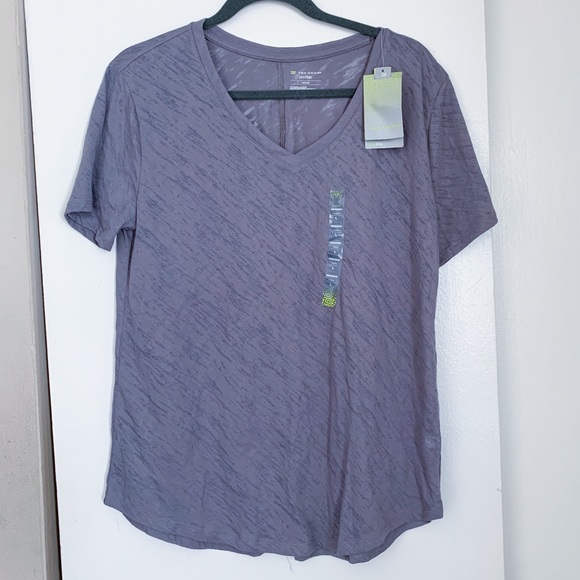 tek gear Tops - Tek Gear Gray Slub Workout T-Shirt